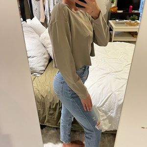 Sunday Best Green Waffle Crop